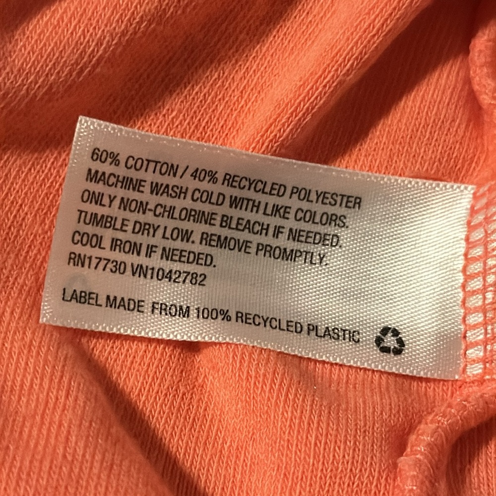 A New Day peachy orange terry cloth tank dress / coverup (XXL) - EUC! - Picture 3 of 10